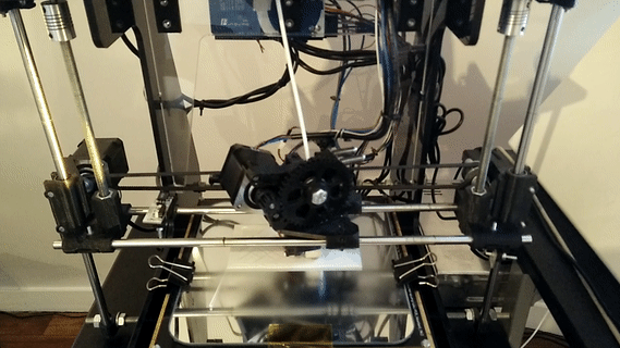 3D printer in action