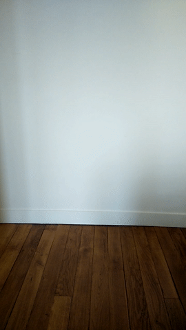 The robot moving around